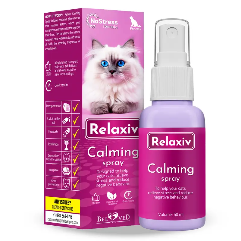 Calming Pheromone Spray - Scratch Repellent for Cats