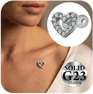 14G Dermal Jewelry G23 Titanium Dermal Anchor Tops and Base Surgical Steel Microdermals Body Piercings Studs