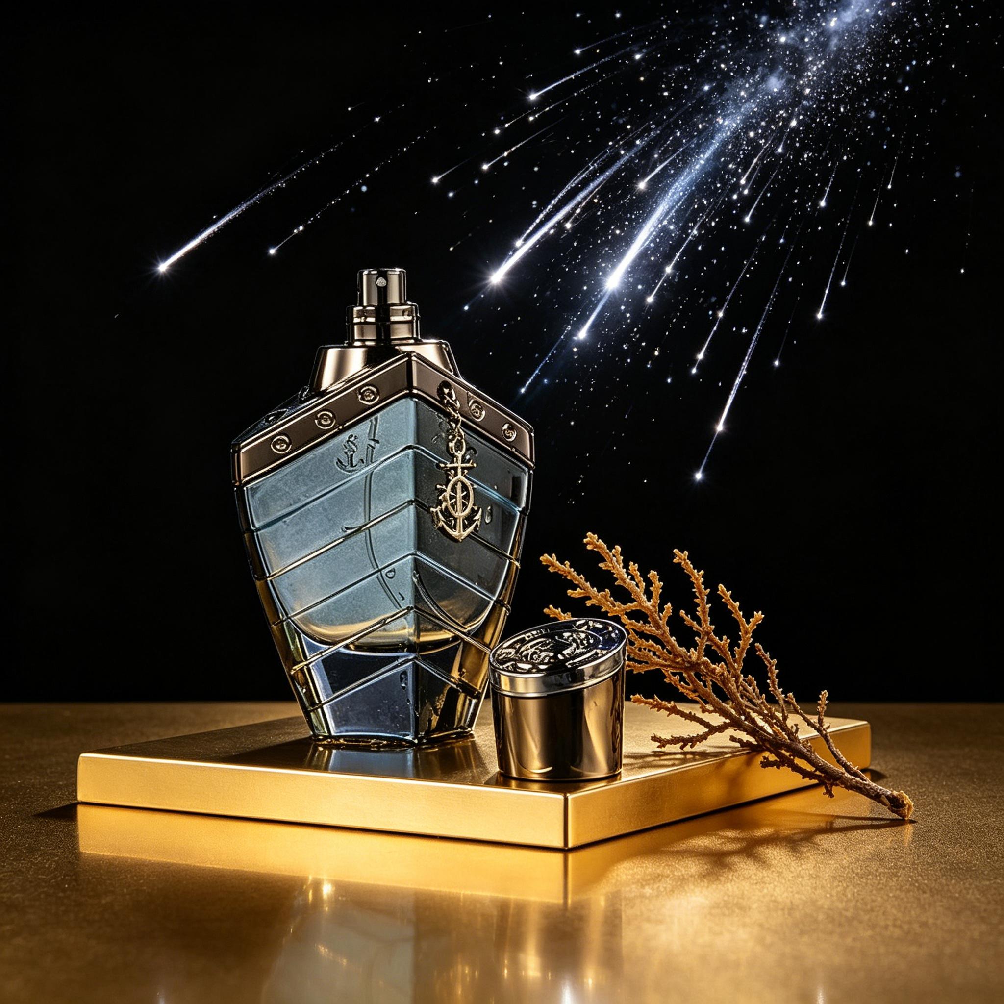 Nautical Ship Men's Cologne, Intense Signature Cologne with a Distinct Woody Aroma and Oceanic Notes, Long-Lasting Fragrance in Anchor-Embossed Bottle