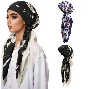 Women's 2-Pack Pretied Pre-Knitted Head Scarves, Soft Chemo Headwear Turbans for Cancer Hair Loss, Comfortable Head Wrap Cover, Fashion Accessories for Women