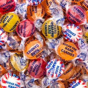 Sugar Free Candy - 1 Pound Pack - Hard Candy Individually Wrapped - Lemon, Butterscotch, Peppermint, Cinnamon - Office Bowl Mix - Old Fashioned Sugarless Treats