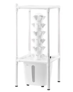 Indoor Hydroponic Growing System With LED Grow Light, 30-Pod Capacity, Vertical Tower Garden For Home Use, All-In-One Indoor Garden Kit, Quiet Operation, Easy Assembly, Seedling Tray, Water Reservoir And Nutrient Feed