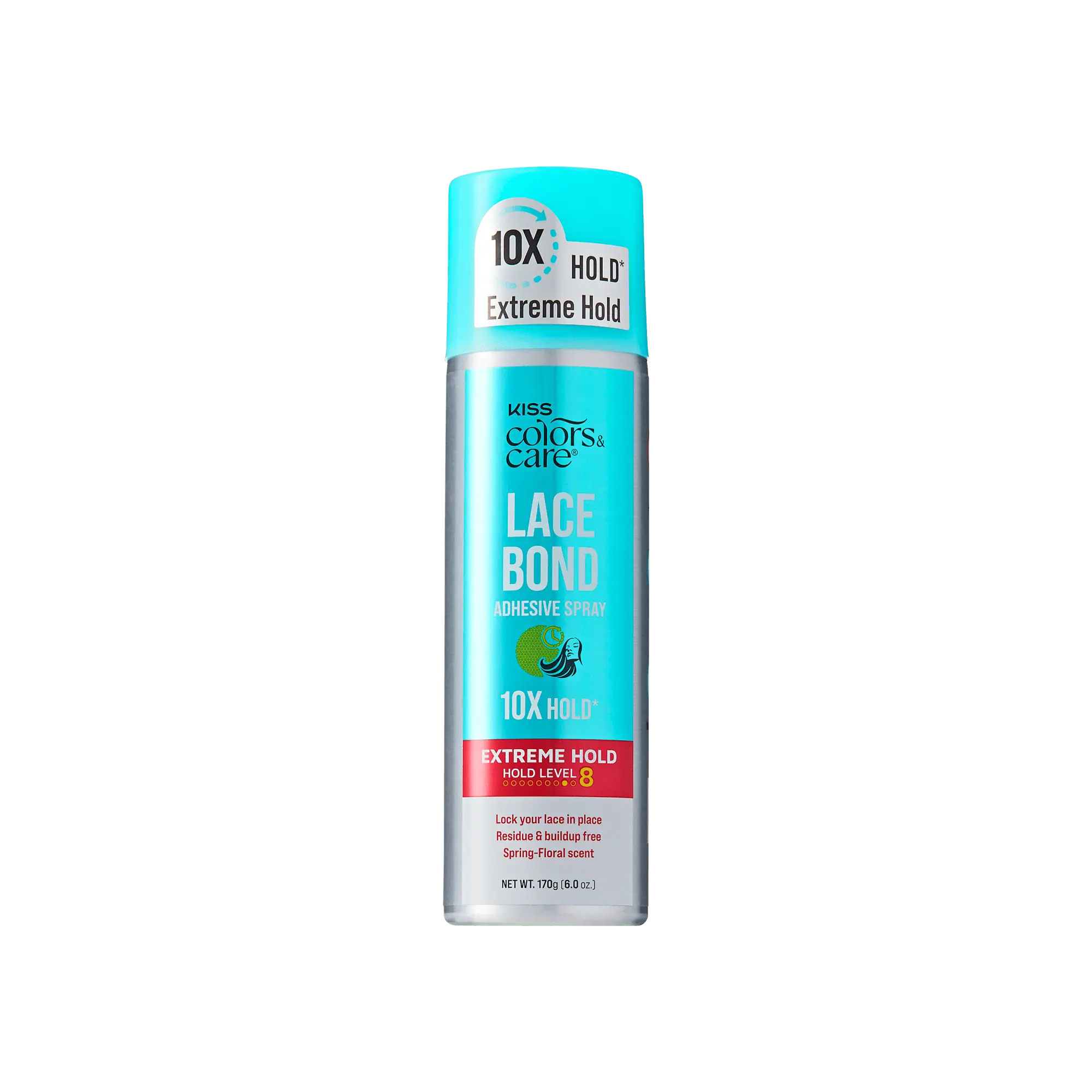 Kiss Colors & Care Lace Bond Spray | Extreme Hold, Wig Adhesive Spray, Wig Glue, 6 oz, Hair Care Kiss Colors & Care Lace Bond Spray | Extreme Hold, Wig Adhesive Spray, Wig Glue, 6 oz, Hair Care