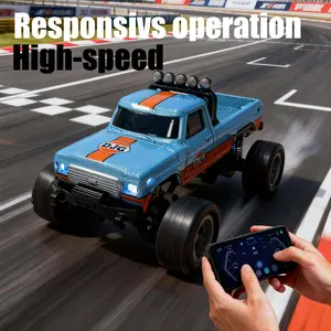 Mini Bigfoot RC Car Alloy Material, 1:64 Scale, 2.4GHz,Rechargeable, Stress Relief Toy, Desktop Decor, Holiday Gift, Kids Toy