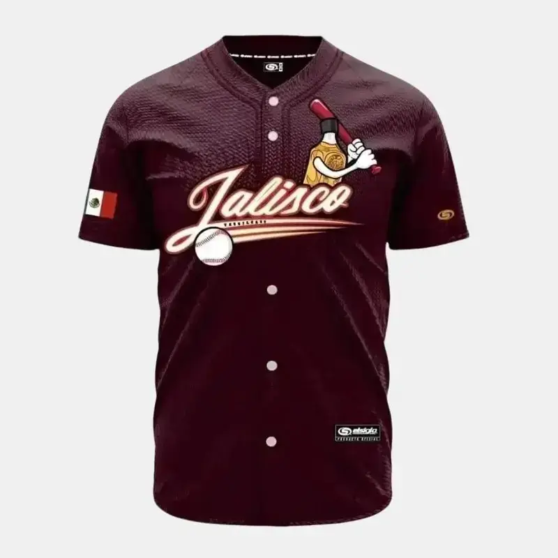 JALISCO TEQUILEROS Baseball Jersey, JALISCO TEQUILEROS Jersey, Mexico Jersey for Men Women , Mexico Baseball Shirt, Hiphop Jersey, All-Over Print Baseball Jersey