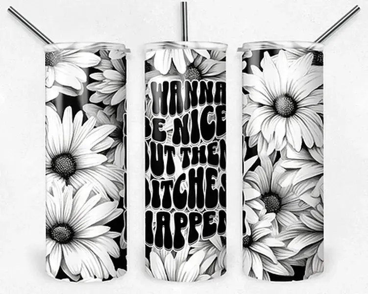 I wanna be nice 20oz stainless steel tumbler