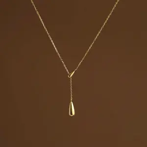 Brittani 18K Gold Plated Teardrop Necklace