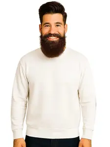 Gildan Men's G180 / 18000 Heavy Blend 50/50 Cotton Polyester Fleece Crewneck Sweatshirt Classic Fit Ribbed Collar & Cuffs Menswear Tops