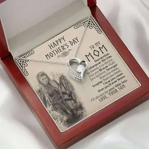 Mom Necklace from Daughter, Thank You Mom Giraffe Gift From Daughter Gift, Shieldmaiden Mom Gift For Mom From Son, Mother’S Day Gift