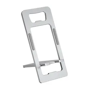 【Summer Survivals】JOYTUTUS Aluminum Cellphone Stand with Bottle Opener, Foldable Adjustable Desk Phone Holder, Lightweight Portable Pocket Metal Mount, Camping Essentials & Summer Survivals