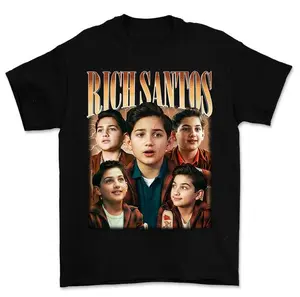 Rich Santos Bootleg Graphic Tee Welcome To Derry Vintage Movie Meme Shirt