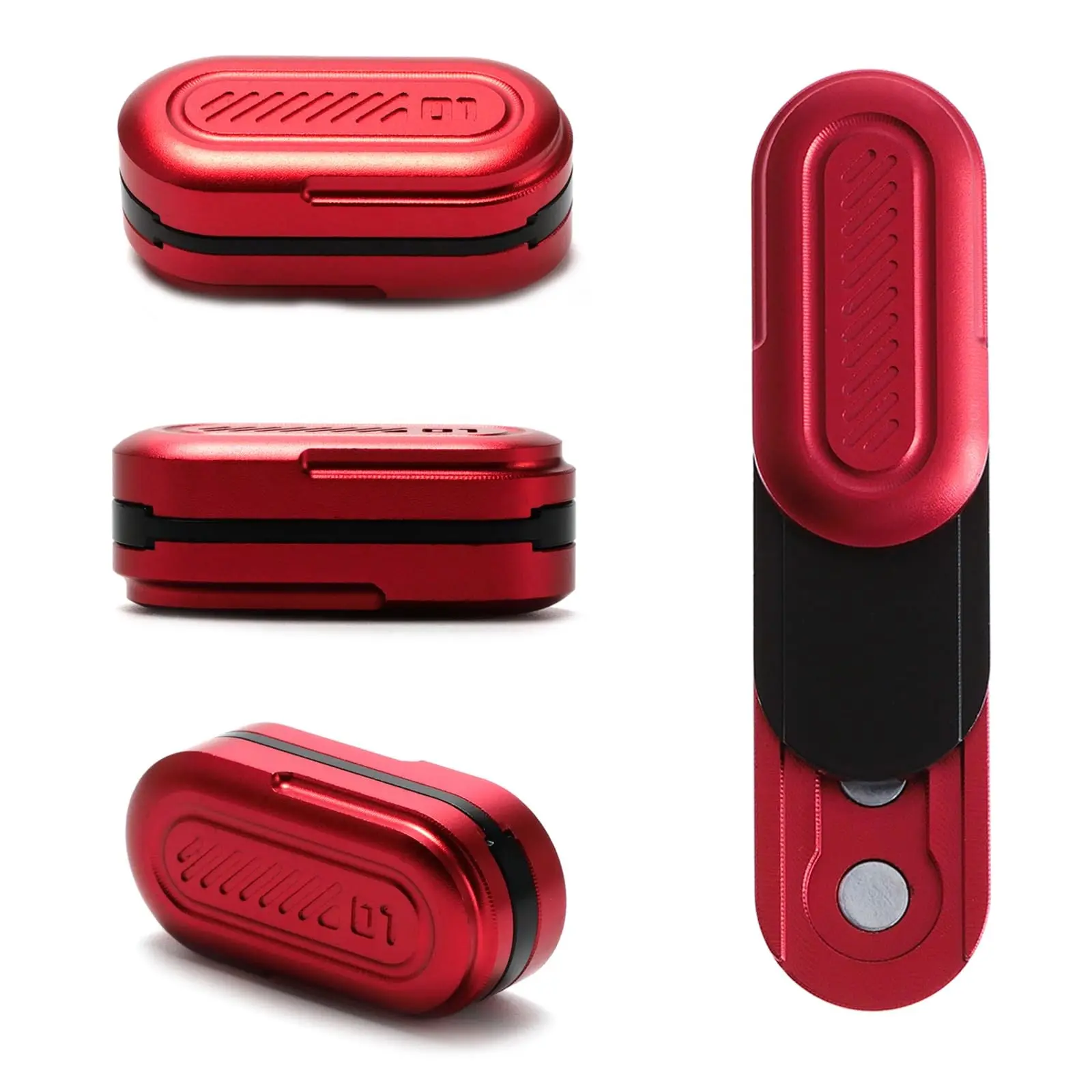 New Mini 3 Layer Push Rail Metal Fidget Spinner Toy, Stress Relief Edc Toy, Unisex Handheld Gyroscope, Portable Quiet Design, Stress Relief Fidgeting, Stress Relief Gadgets, Fidget Slider, Stress Relief Tool