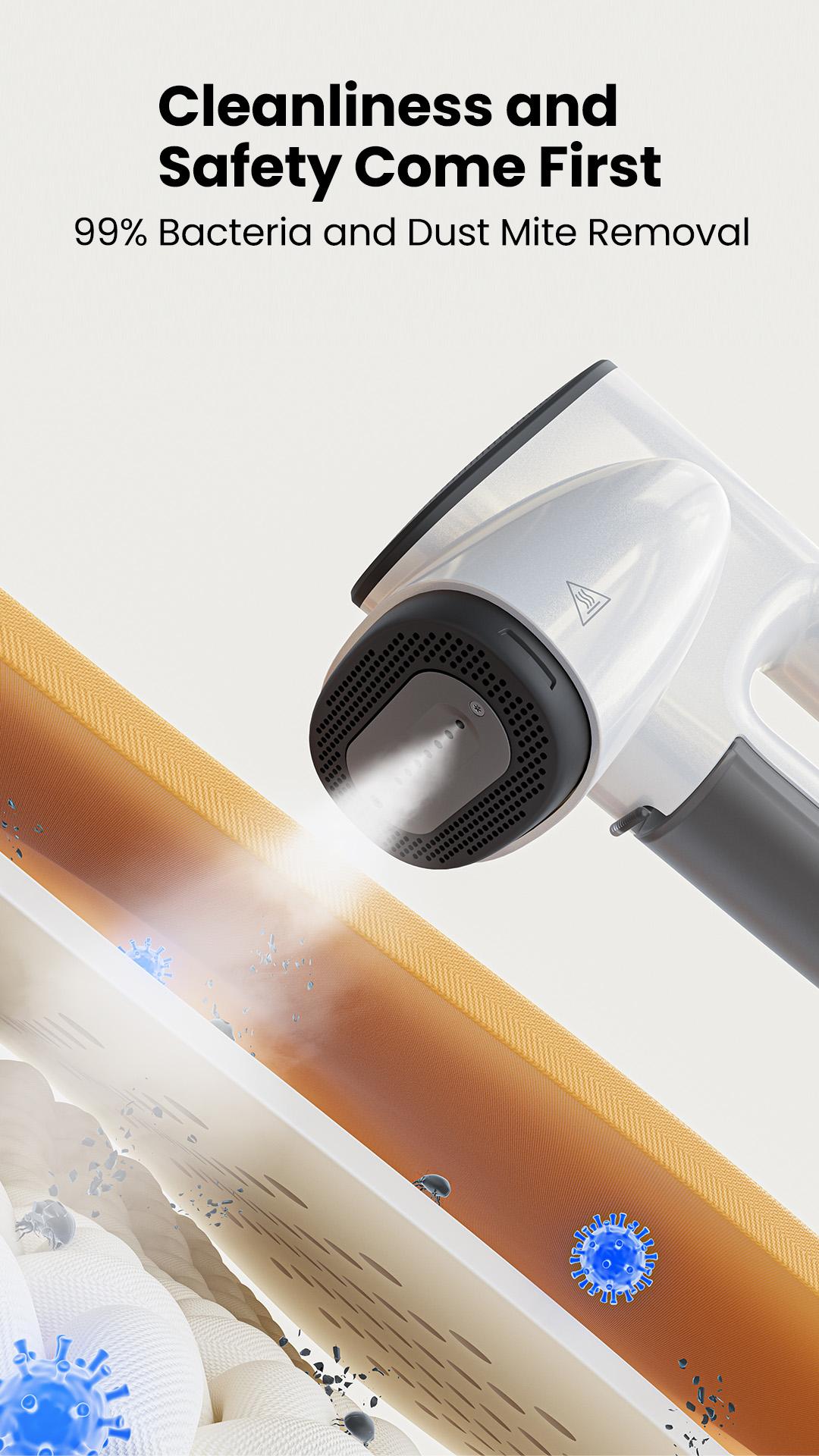 Neakasa Magic 1 Vacuum Steamer-Handheld Travel Home Garment Steamer for Clothes, 2300Pa Suction for Clothes Grips, Steamer Iron 2 In 1.