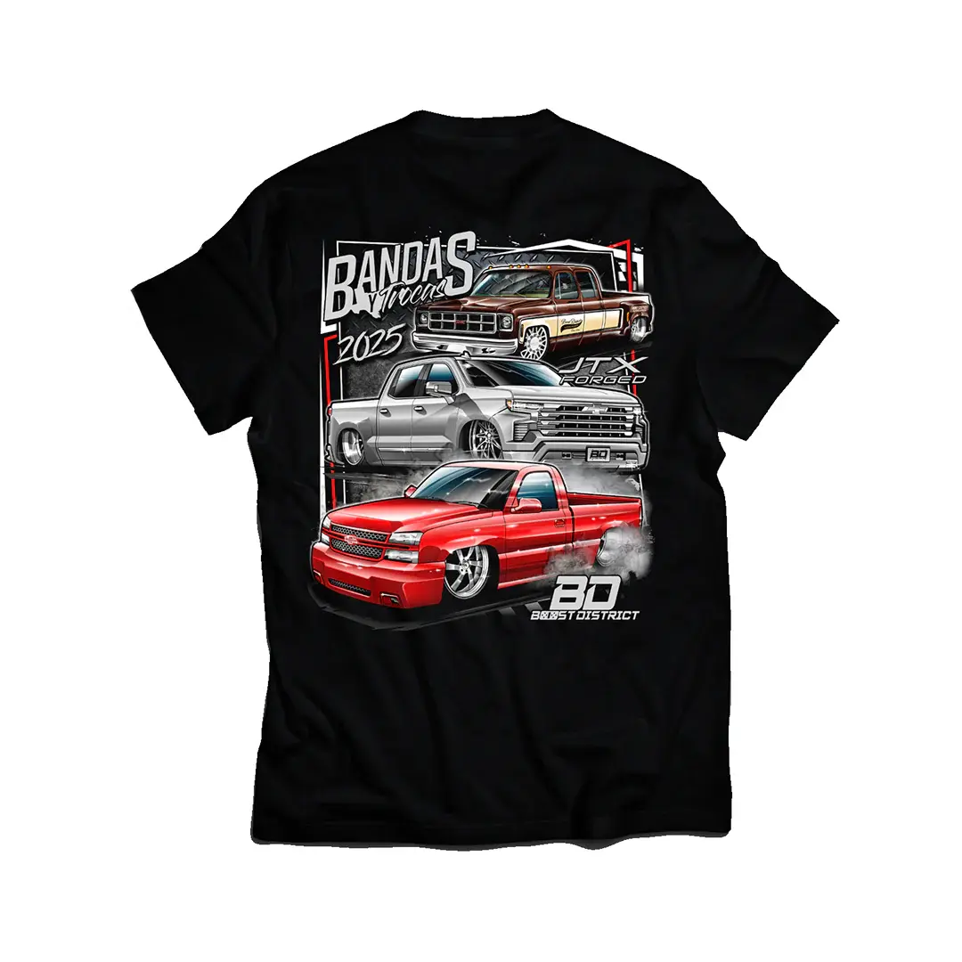 Bandas Y Trocas Atlanta 2025 - Squarebodies lowered Chevy Silverado Pickup Truck Unisex T-Shirt Sweatshirt Hoodie 2 Sided, Gift for Car Enthusiasts Tee
