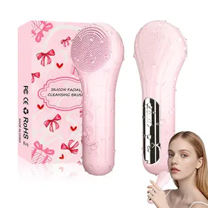 ERROWIN Facial Cleansing Brush, Heatable Vibrating Face Scrubber with Massage, Silicone Face Scrubber for Women & Men, Electric Facial Cleanser for Deep Cleansing, Gentle Exfoliating, Best Gifts for Valentine's Day, Skin Care Gifts For Women/ Men