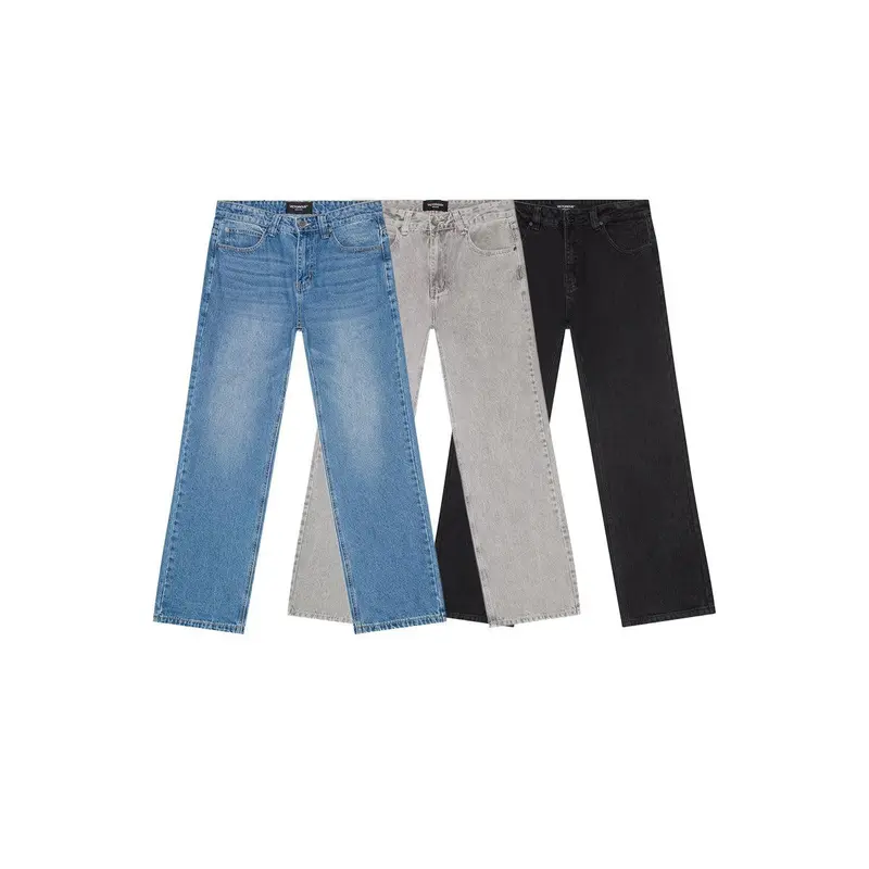 VICTORIOUS ATLAS 13oz Heritage Baggy Denim – 3 Pack Bundle (Indigo / Black / Grey) Streetwear Street Style Loose Hem
