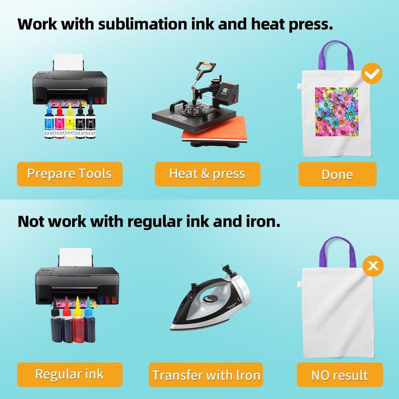 Sublimation Paper 8.5x11 Inch 30 Sheets Sublimation Blanks Transfer Paper For Inkjet Printer ,125 gsm Sublimation Paper 8.5x11 Inch 30 Sheets Sublimation Blanks Transfer Paper For Inkjet Printer ,125 gsm