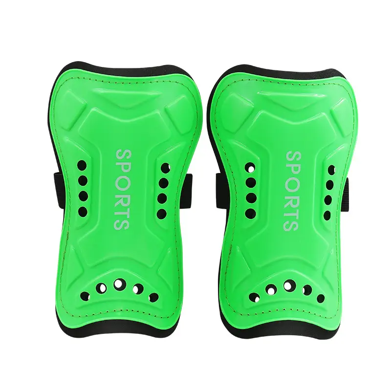 Football shin guards, thickened multi-hole foot guards, sports calf socks with straps, football equipment Football shin guards, thickened multi-hole foot guards, sports calf socks with straps, football equipment