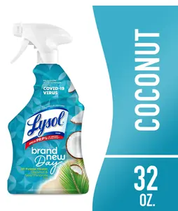 Lysol All-Purpose Cleaner, Sanitizing and Disinfecting Spray, To Clean and Deodorize, Coconut & Sea Minerals Scent, 32oz