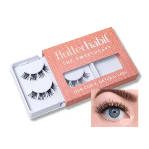 The Sweetheart Lashes, DIY Lash Extensions [Up to 10 Day Wear], Natural & Curly Cluster Lashes, Salon Quality Eyelashes Extensions, Natural Lashes, No Lash Glue Included