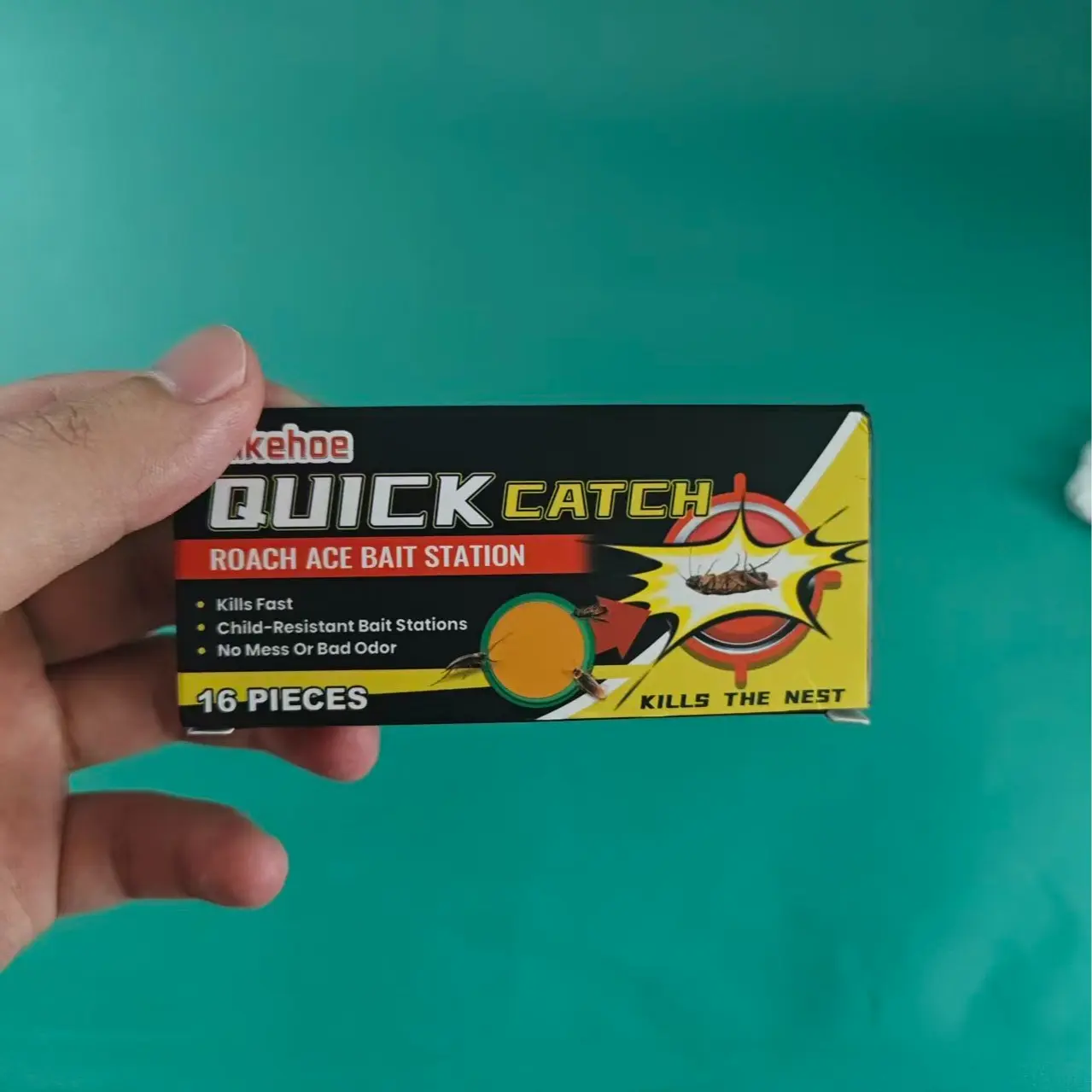 Indoor Cockroach Repellent-Contains a white bottle of repellent