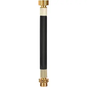 0.8ft Garden Hose Extension Flexible Water Hose Adapter Short Connector Hose with Integrated Spiral Tube for Hose Reel/RV/Dehumidifier
