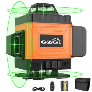 GZG Laser Level Tool 16 Lines, High Precision Measurement Instrument, Easy-To-Use Construction Grade Laser Level, Ideal for Home Improvement Projects