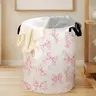 Floral Print Cute Laundry Basket, Multi-purpose Clothes Toy Doll Storage Basket, Closet Organizer for Home Bedroom, Home Organizer