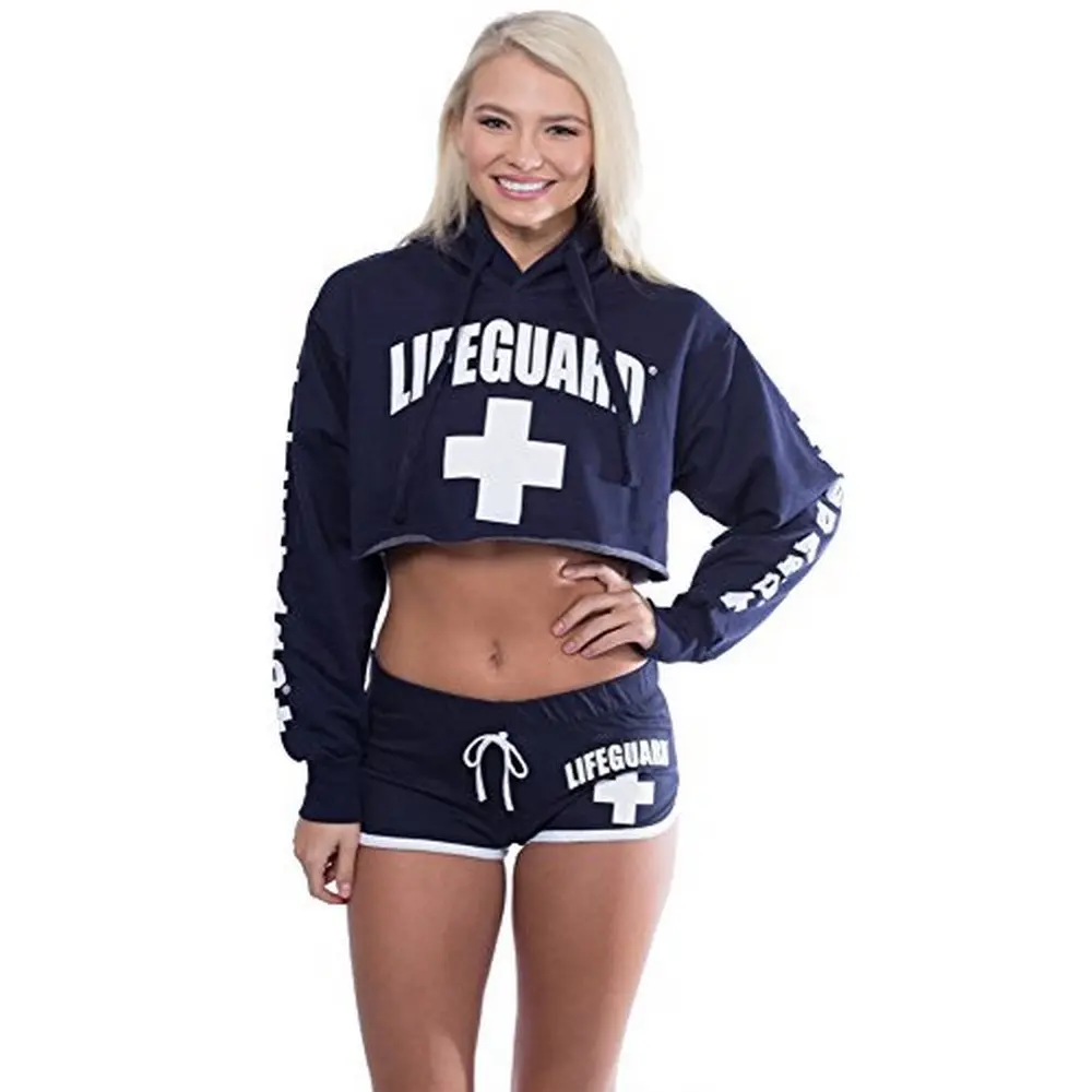 LIFEGUARD Official Cropped Hoodie Long Sleeve Pullover For Women.