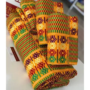 Authentic Multi-Colored pattern Kente Cloth A2202