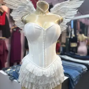 Angel Wings & Halo Two Piece Angel Wings with Halo for Themed Events and Cosplay