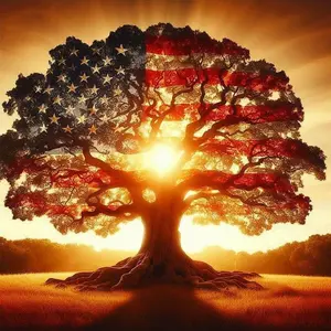 Stamped Cross Stitch Kits for Beginners,Counted Embroidery Craft Kits for Adults,Needlepoint Kits for Adults,American Flag Wall Art 13.8X13.8In