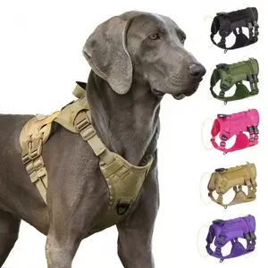 Tactical Dog Harness, Safety Harness for Medium Large Dogs, Anti-Escape Adjustable Vest, Durable Straps, Reinforced Padding, Outdoor Training