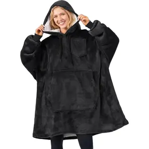 Blanket Hoodie for Women, Sherpa Wearable Blanket Men, Cozy  Sweatshirt Blanket, Hooded Blanket Sweater