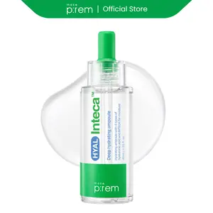 MAKE P:REM Hyal INTECA Deep Hydrating Ampoule 1.35 Fl Oz, 40ml | Hyaluronic Acid Serum for Acne-Prone & All Skin Types
