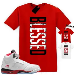 5 Fire Red Shirt, 5 Fire Red Graphic Tee, Gildan 5000 Unisex Shirt, 100% Cotton, Design Printed T-Shirt, All Season Comfortable