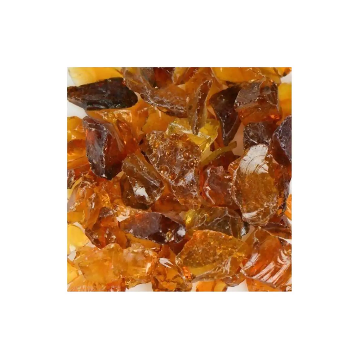 Eco-Friendly Recycled Chunky Landscape Glass - Aquarium Decor for Fish Tanks & DIY Projects, American Specialty LCRAMBRS-10 Crystal Amber, Small Size (0.25"-0.5" Precise Sizing), 10 lbs Bulk Pack with Environmental Benefits