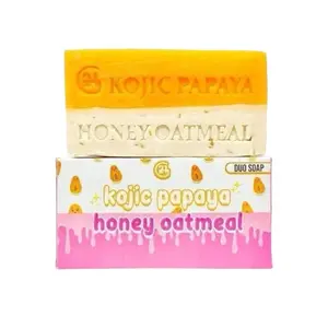 G21 Kojic Papaya Honey Oatmeal Duo Soap, 150g Anti-aging