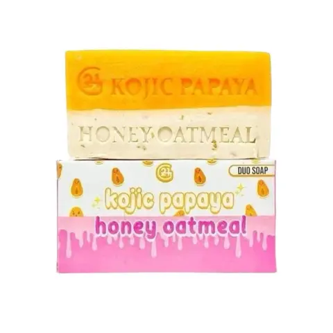 G21 Kojic Papaya Honey Oatmeal Duo Soap, 150g Anti-aging