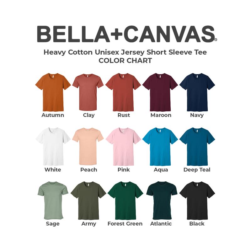 Bella Canvas Unisex Jersey T-Shirts for Women & Men, Multi Pack Crew Neck Cotton Bulk Undershirts - 15 Different Colors
