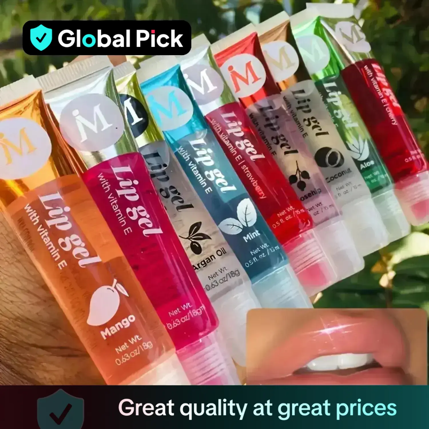 Moisturizing Clear Lip Gloss, 6 Counts/set Hydrating Glossy Lip Oil, Coconut Flavor Lip Care Gift Set for Women & Girls, Lip Stain, Moisturizing Lip G