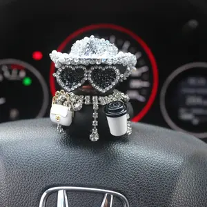 Coffee Duck Flashing Hat Car Ornament, Car Decorative Item, Dashboard Decoration, Motorcycle Bicycle Accessory, Holiday Gift
