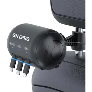 OHLPRO 3-in-1 Backseat Car Charging Station Box is a Christmas gift for men and women, compatible with iPhone and tablets, 45W retractable fast charging, suitable for Lyft and Uber drivers and passengers Portable Smart Touch TV Wheels