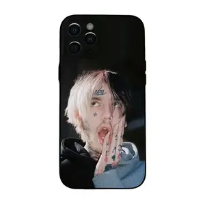 Lil Peep "Hellboy" Rapper-Themed Black Straight-Edge Phone Case — Drop-Resistant Protective Cover for iPhone 17, 16, 15, 14, 13