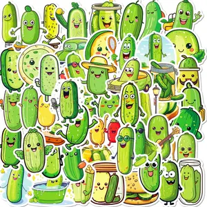 51 pieces of pickle stickers, pickle graffiti phone stickers