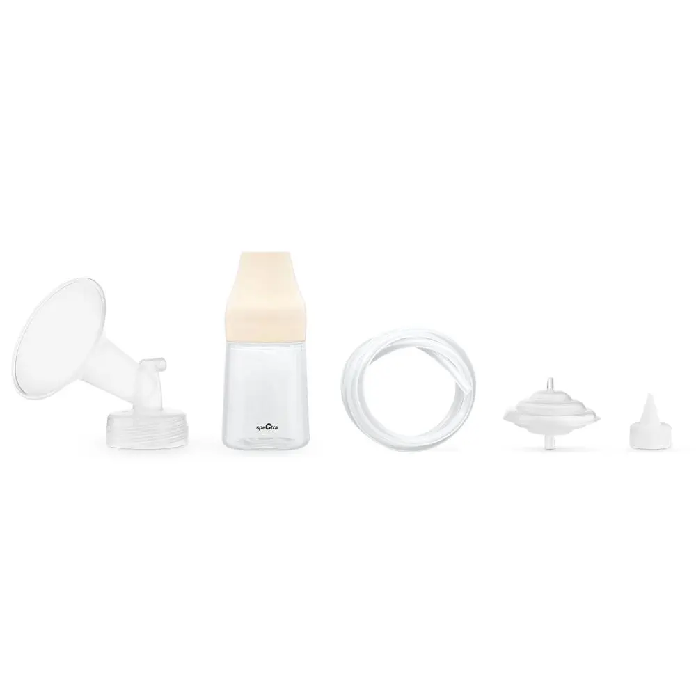 Spectra Breast Pump Premium Accessory Kit with 24mm Breast Flange Replacement Parts and Bottle