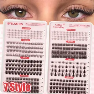 Surprise DIY False Lash Extensions, Natural Look with Dense D Curl, Non-Toxic, Suitable for Various Makeup Styles, Easy Home Use