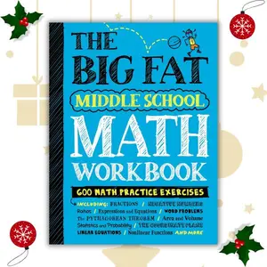 The Big Fat Middle School Math Workbook: 600 Math Practice Exercises (Big Fat Notebooks) - paperback