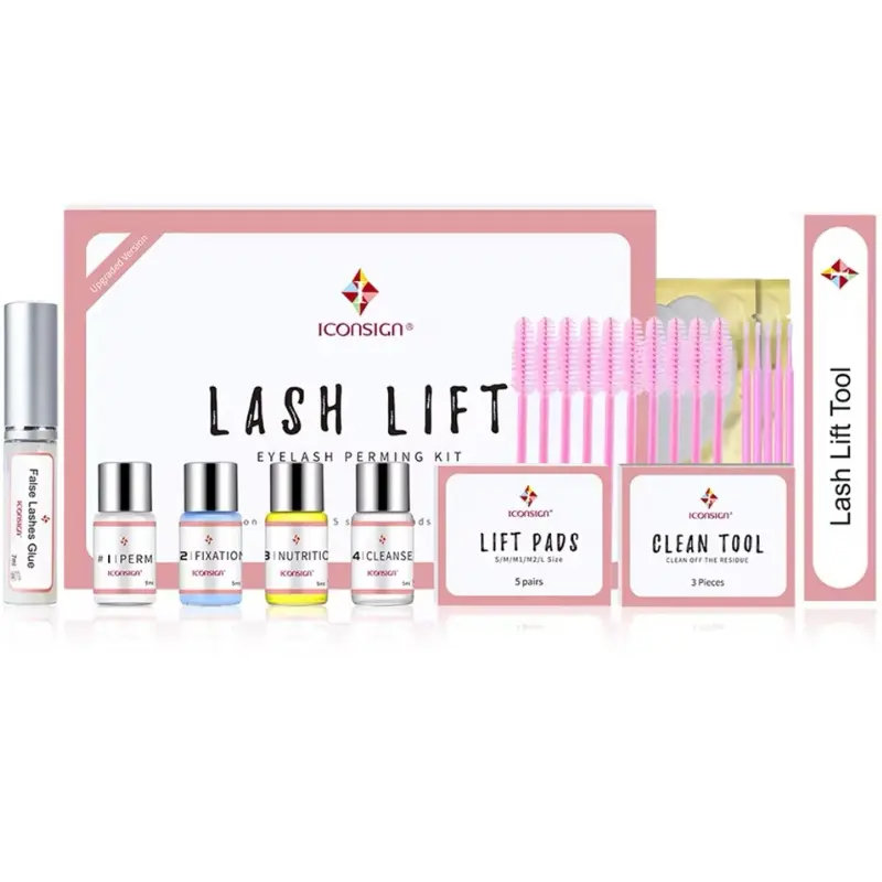 Lakerian Upgrade Version Lash Lift Kit for At-Home Eyelash Curling, Professional-Grade Semi-Permanent Lash Enhancement Tool