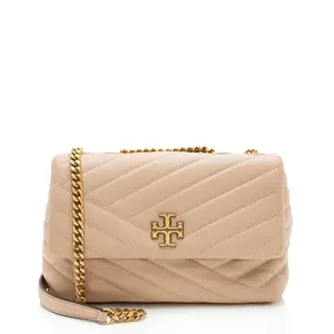 Pre-owned Tory Burch Leather Crossbody Bags Chevron Kira Small Shoulder Bag
